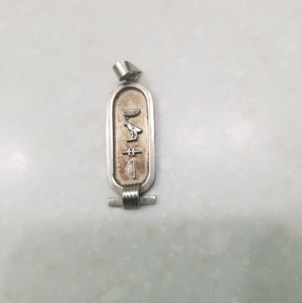 a vintageSterling silver 925 Egyptian pendant.